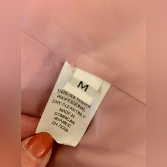 Marvin Richards size medium pink double breasted winter coat w black buttons - Picture 3 of 6